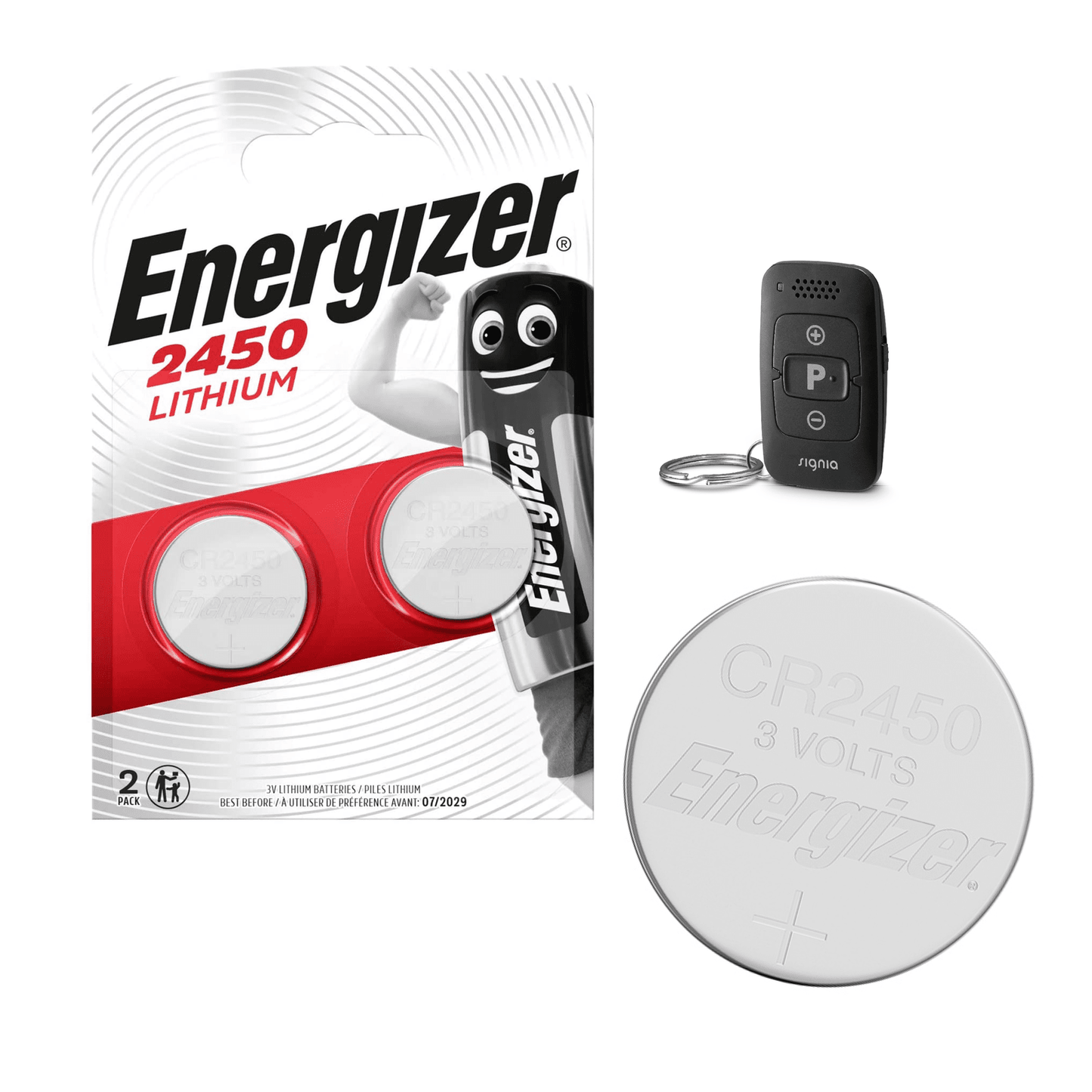 Knopfbatterien, 2er Pack - CR2450 - Batterie für MiniPocket